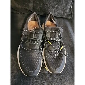 Sorel‎ Kinetic Impact Lace Sneakers Black White Cream Mesh Athletic Gym Sz 9.5